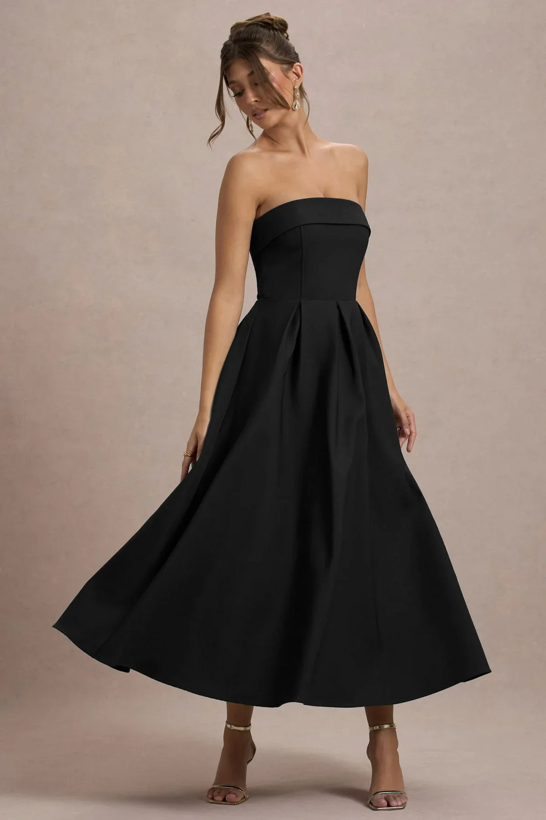 Sommerfeld | Stilvolles Midi-Kleid mit Schulterfreiem Ausschnitt