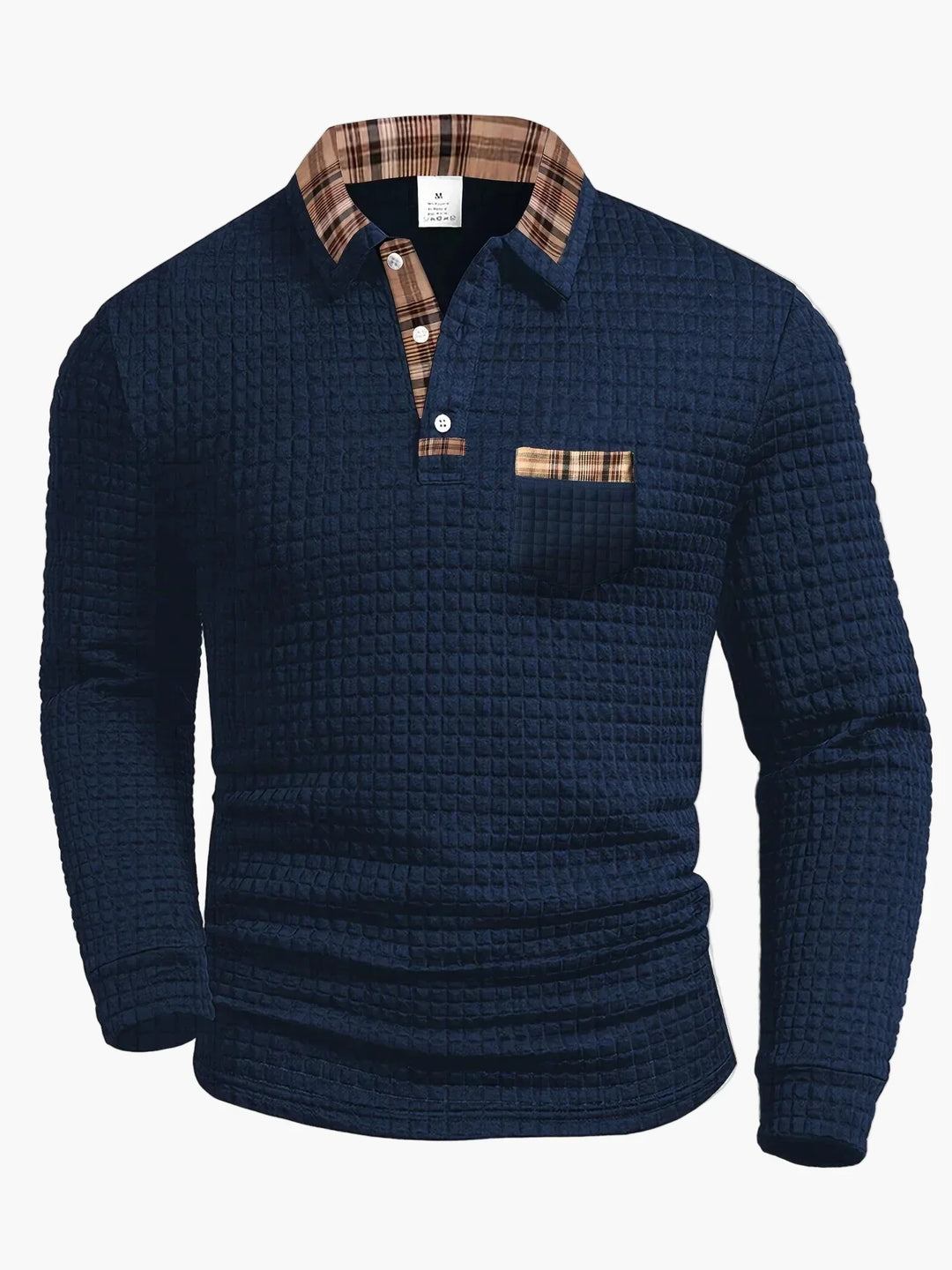Sommerfeld | Langarm-Poloshirt mit Steppmuster