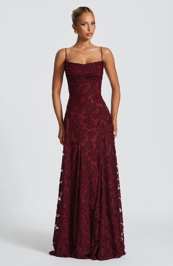 Sommerfeld | Elegantes Spitzen Maxi Kleid