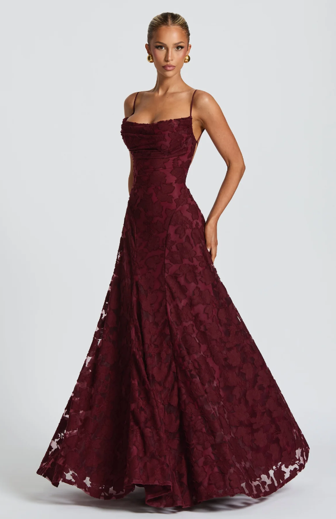 Sommerfeld | Elegantes Spitzen Maxi Kleid