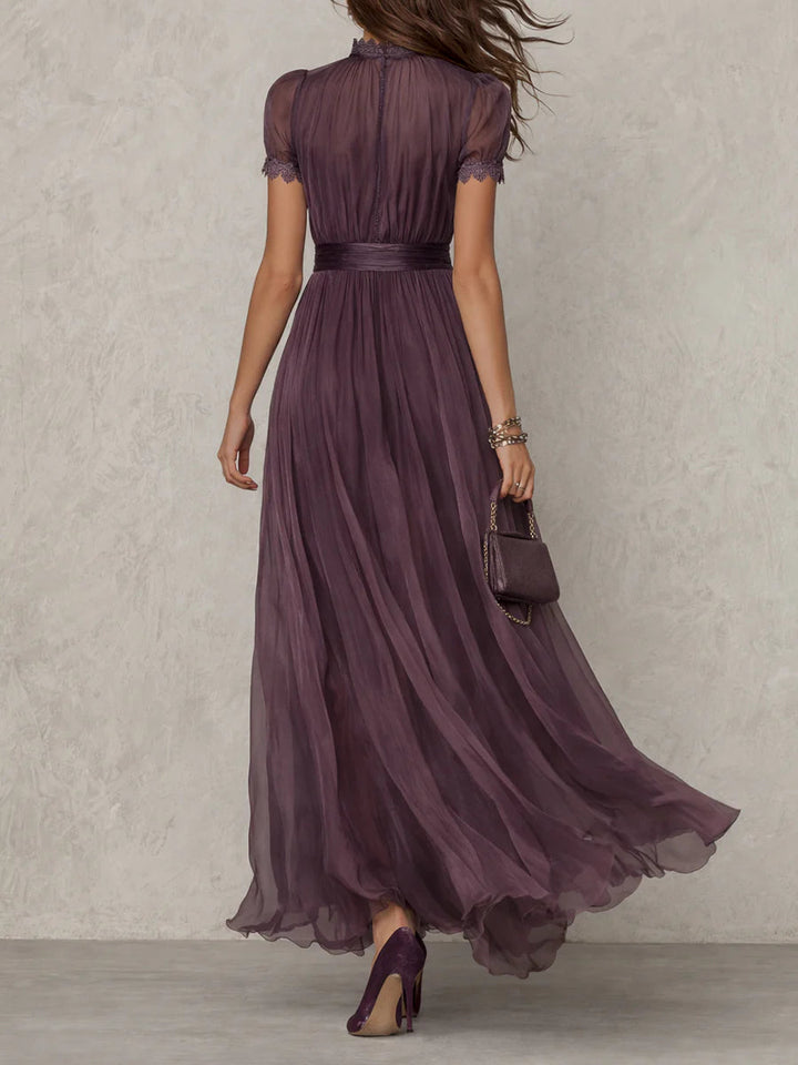 Ashley | Vintage elegantes Chiffon-Maxikleid