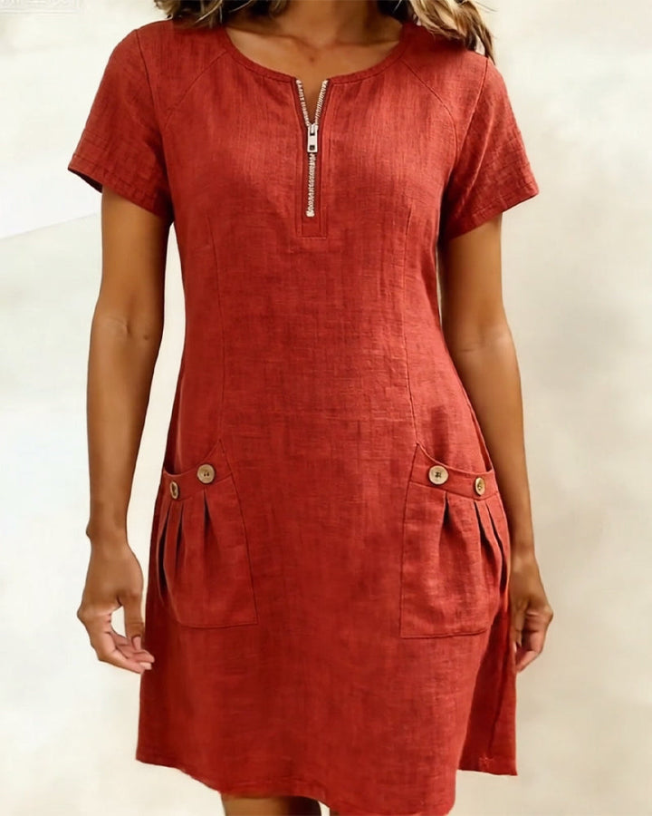 Sommerfeld | Damen-Etui-Kleid, kurzärmelig