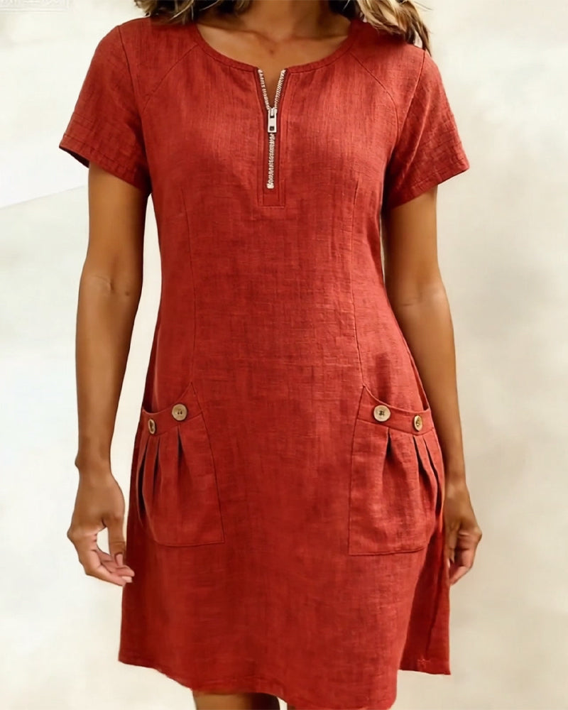Sommerfeld | Leinenkleid in A-Linie
