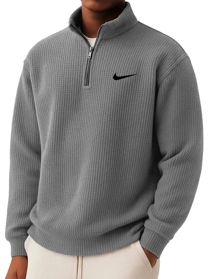 Sommerfeld | Sweatshirt mit Kragen und halbem Reißverschluss (1 kaufen, 1 GRATIS dazu)
