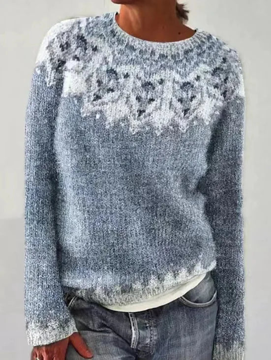 Sommerfeld | Strickpullover mit Rundhalsausschnitt