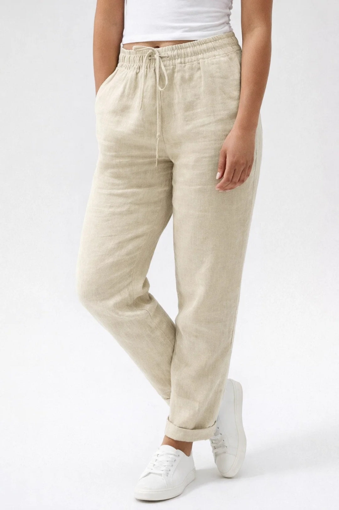 Sommerfeld | Luftige Leinenhose mit geradem Schnitt und Kordelzug (1 Kaufen, 1 GRATIS dazu)