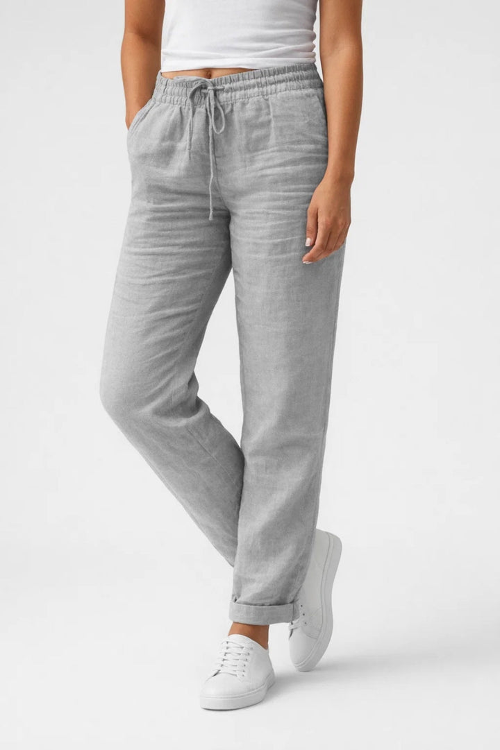 Sommerfeld | Luftige Leinenhose mit geradem Schnitt und Kordelzug (1 Kaufen, 1 GRATIS dazu)
