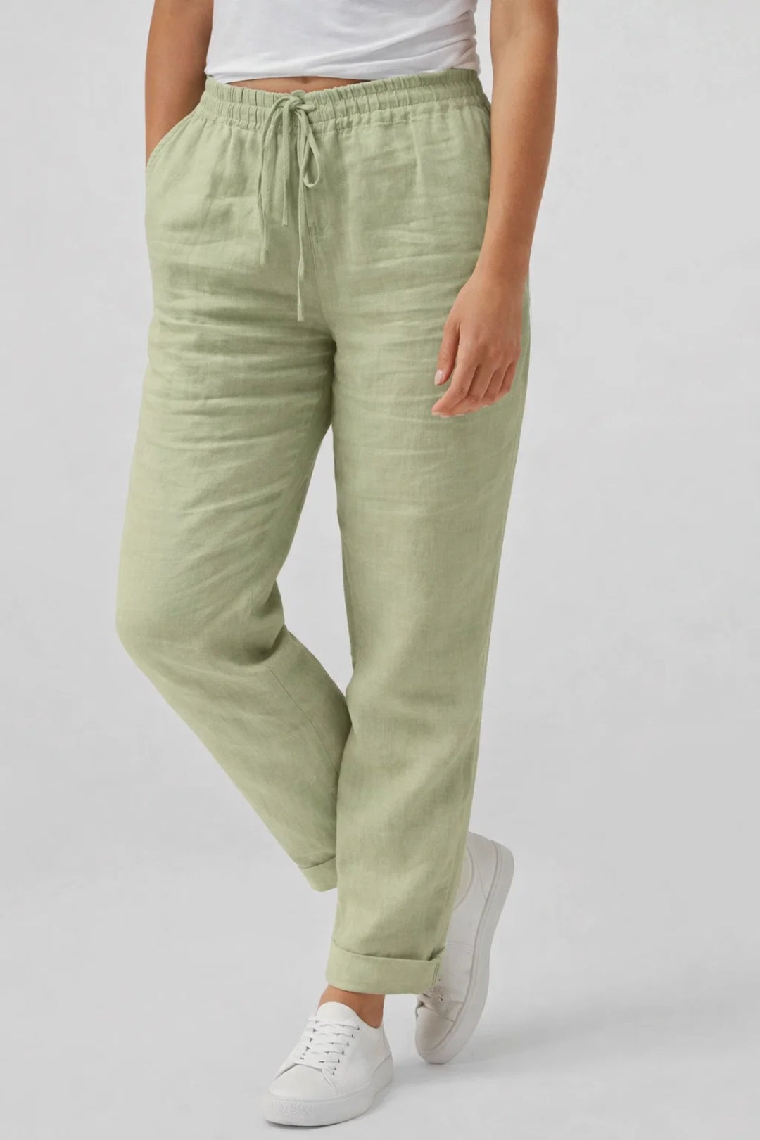 Sommerfeld | Luftige Leinenhose mit geradem Schnitt und Kordelzug (1 Kaufen, 1 GRATIS dazu)