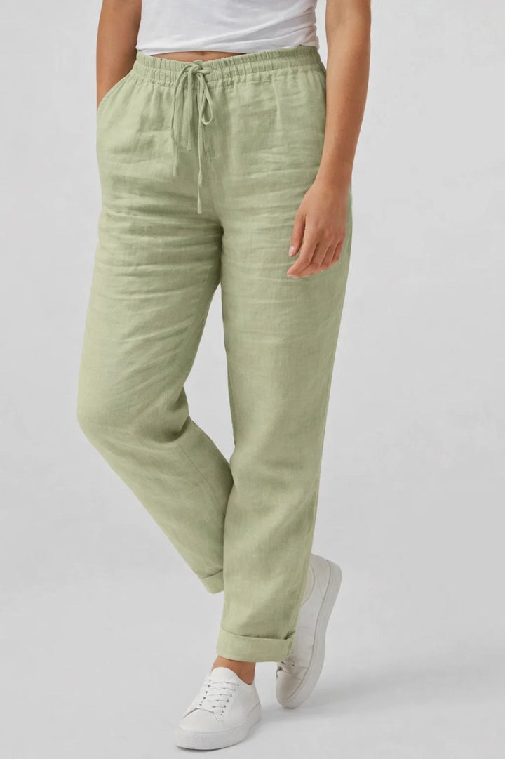 Sommerfeld | Luftige Leinenhose mit geradem Schnitt und Kordelzug (1 Kaufen, 1 GRATIS dazu)