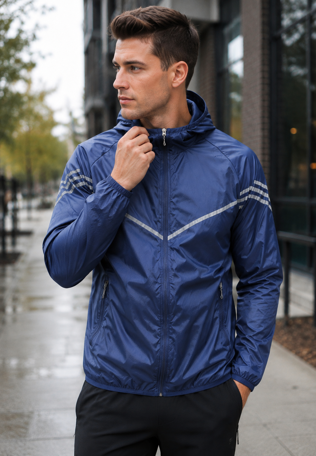 Sommerfeld | Wetterfeste Herrenjacke mit Kapuze