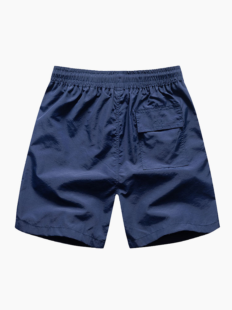 Geometrie Print Hemd mit Knöpfen & Badeshorts
