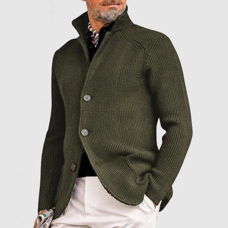 Sommerfeld | Herren-Strickjacke mit Stehkragen
