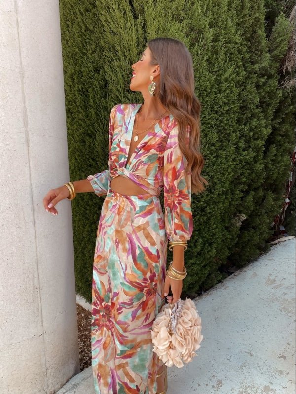 Sommerfeld | Maxikleid mit Taillenausschnitt und femininer Silhouette