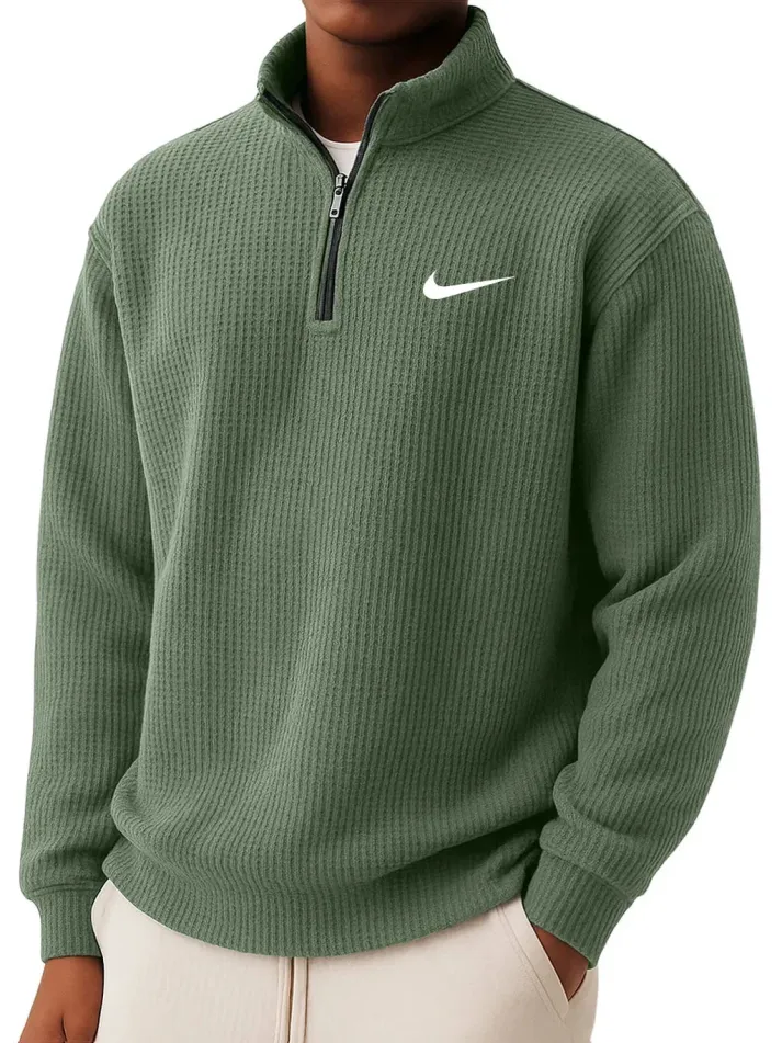 Sommerfeld | Sweatshirt mit Kragen und halbem Reißverschluss (1 kaufen, 1 GRATIS dazu)