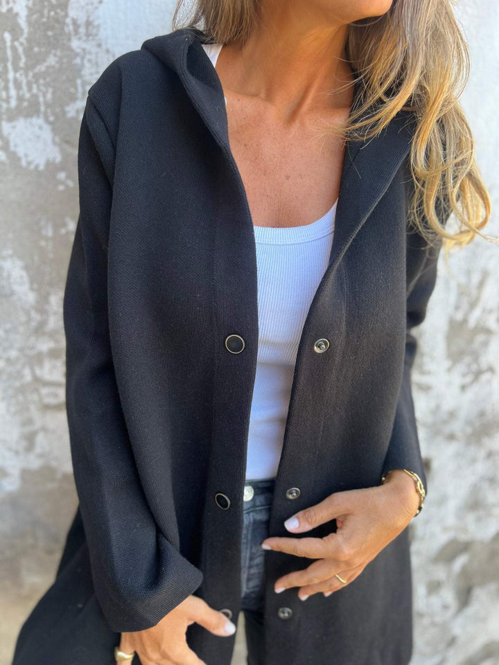 Sommerfeld | Langer Cardigan mit Kapuze für Damen (1 kaufen, 1 GRATIS dazu)