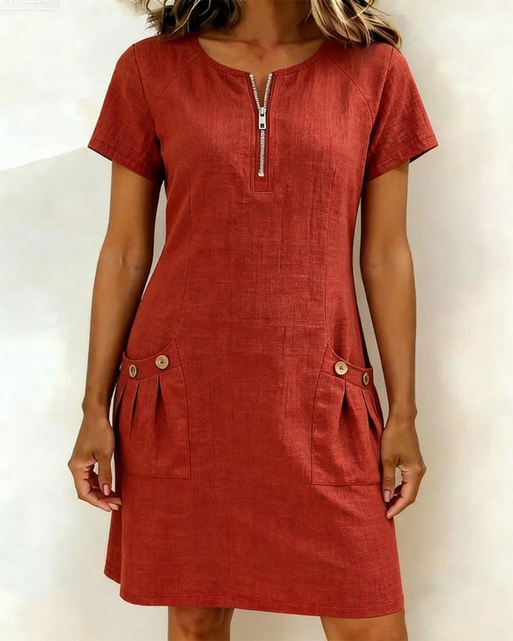 Sommerfeld | Damen-Etui-Kleid, kurzärmelig