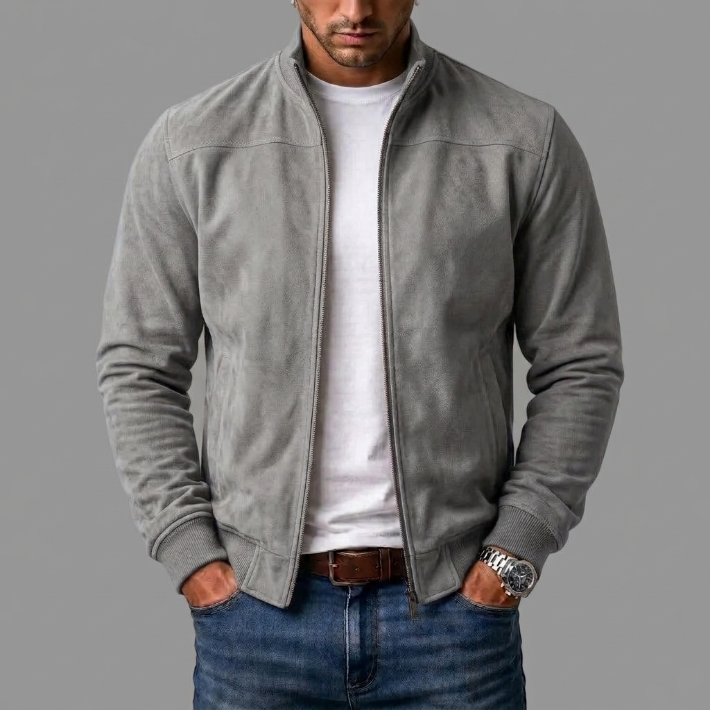 Sommerfeld | Elegante Wildleder-Bomberjacke für Herren (1 Kaufen, 1 GRATIS dazu)