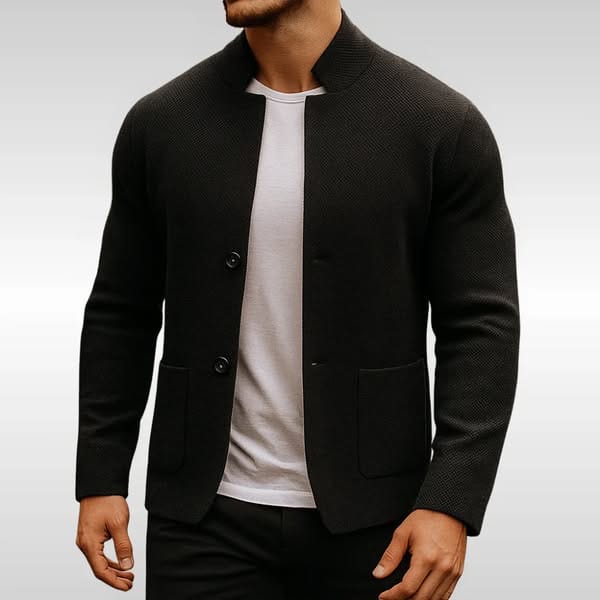 Sommerfeld | Strickblazer für Herren mit Stehkragen