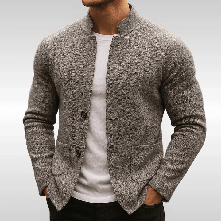Sommerfeld | Strickblazer für Herren mit Stehkragen