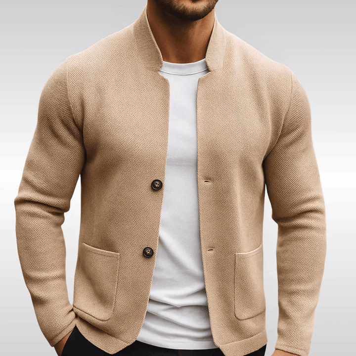 Sommerfeld | Strickblazer für Herren mit Stehkragen