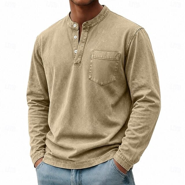 Sommerfeld | Langarm-Henleyshirt aus Baumwolle (1 kaufen, 1 GRATIS dazu)