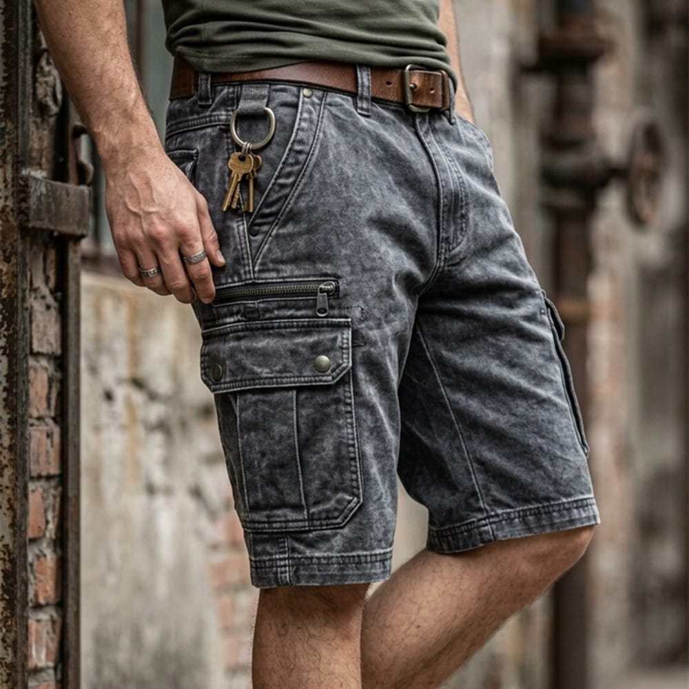 Sommerfeld | Funktionale Denim Cargo-Shorts (1 Kaufen, 1 GRATIS dazu)
