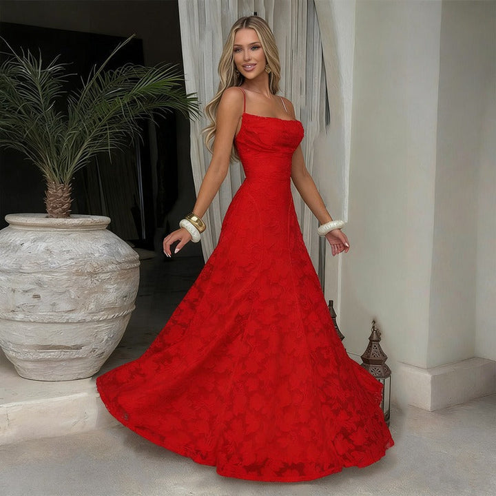 Sommerfeld | Elegantes Spitzen Maxi Kleid