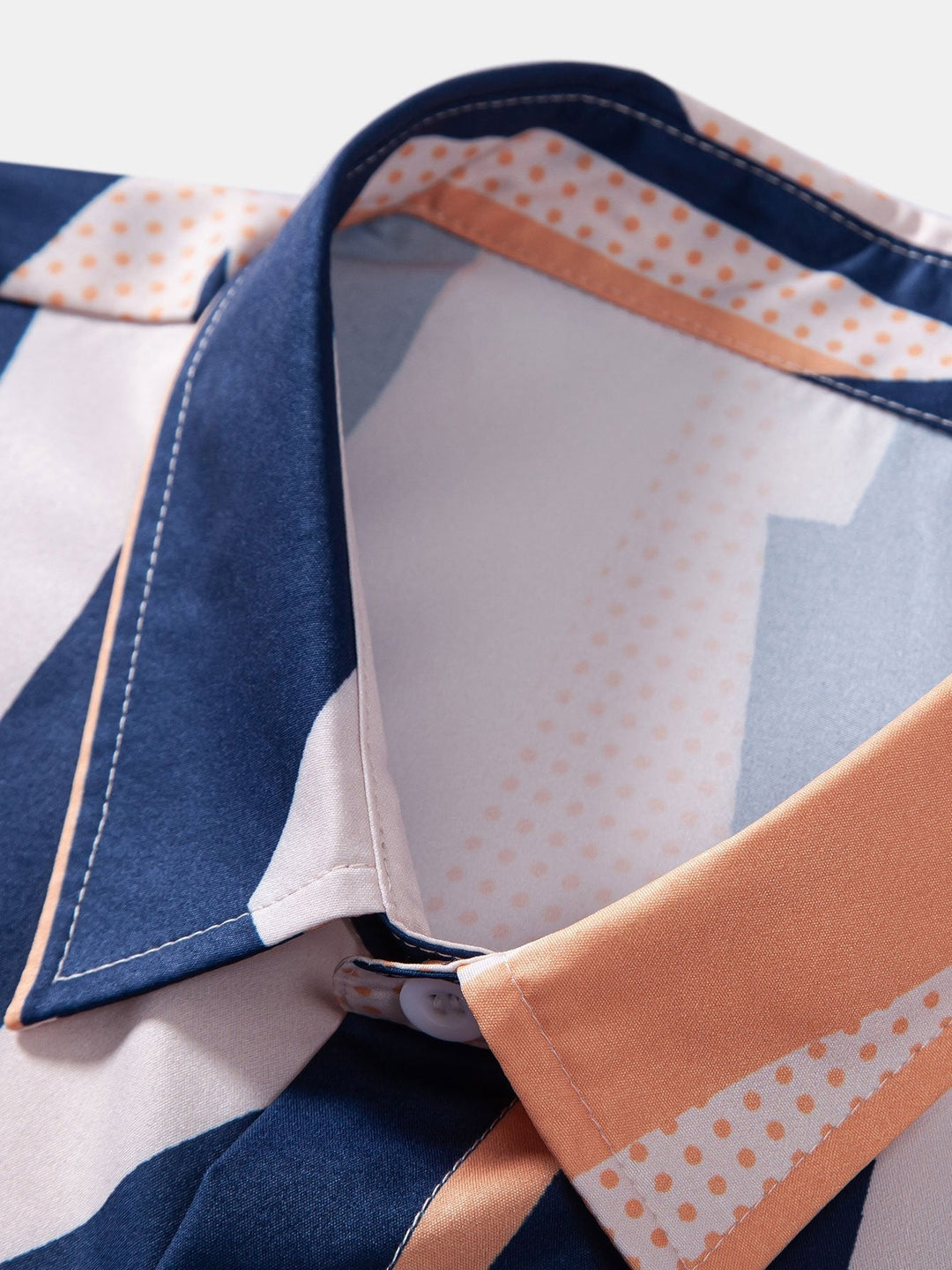 Geometrie Print Hemd mit Knöpfen & Badeshorts