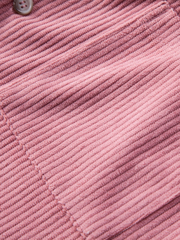 Kurzärmeliges Corduroy Kubanisches Hemd & Shorts