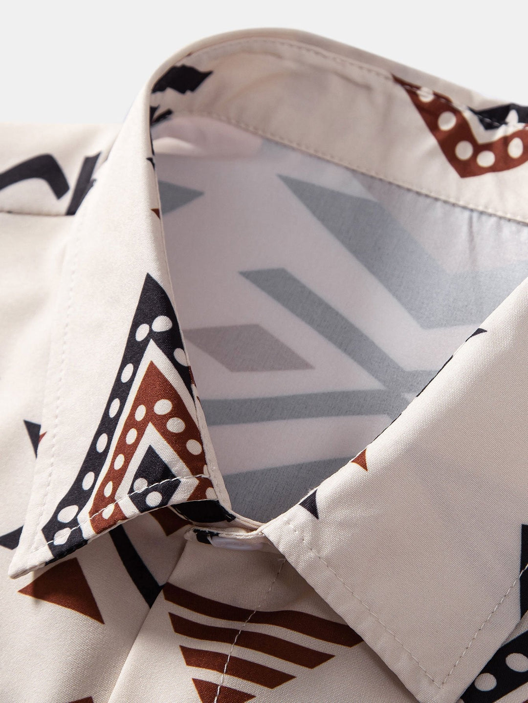 Aztekischer Geometrischer Druck Hemd & Swim Shorts
