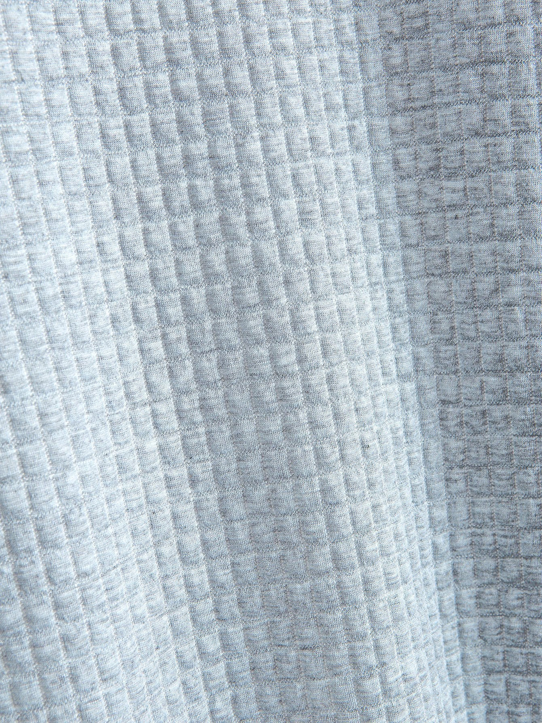 Kurzärmeliges Waffel-T-Shirt mit abgerundetem Saum & Shorts