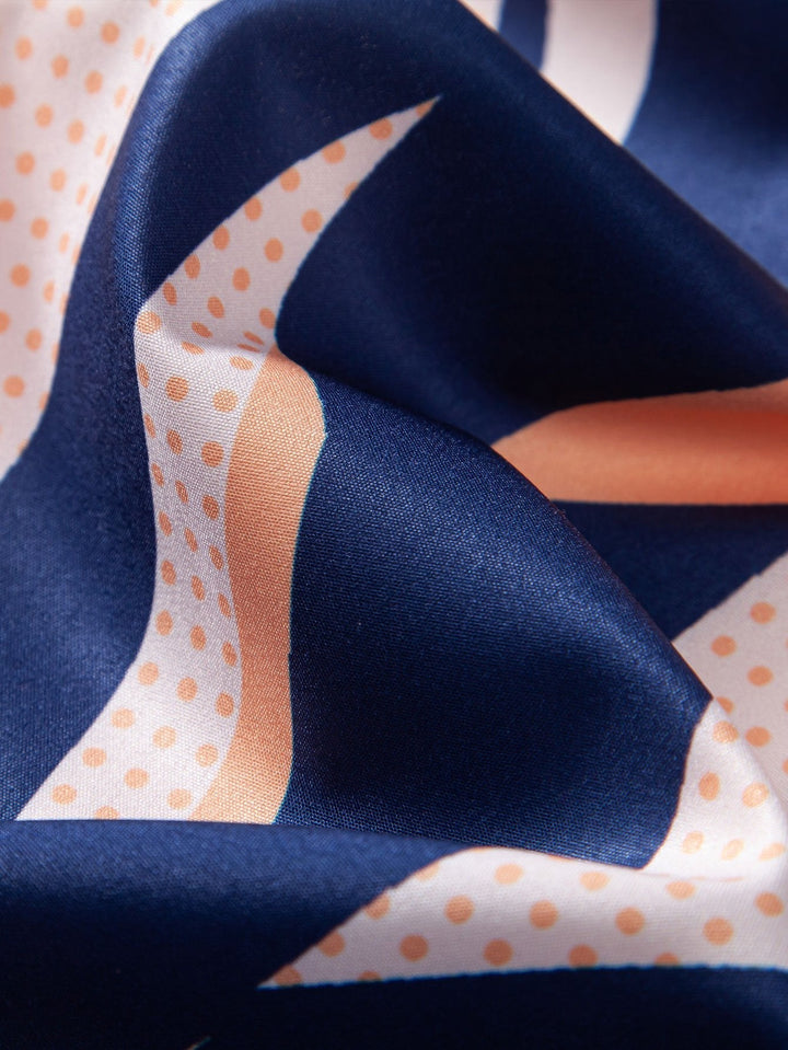 Geometrie Print Hemd mit Knöpfen & Badeshorts