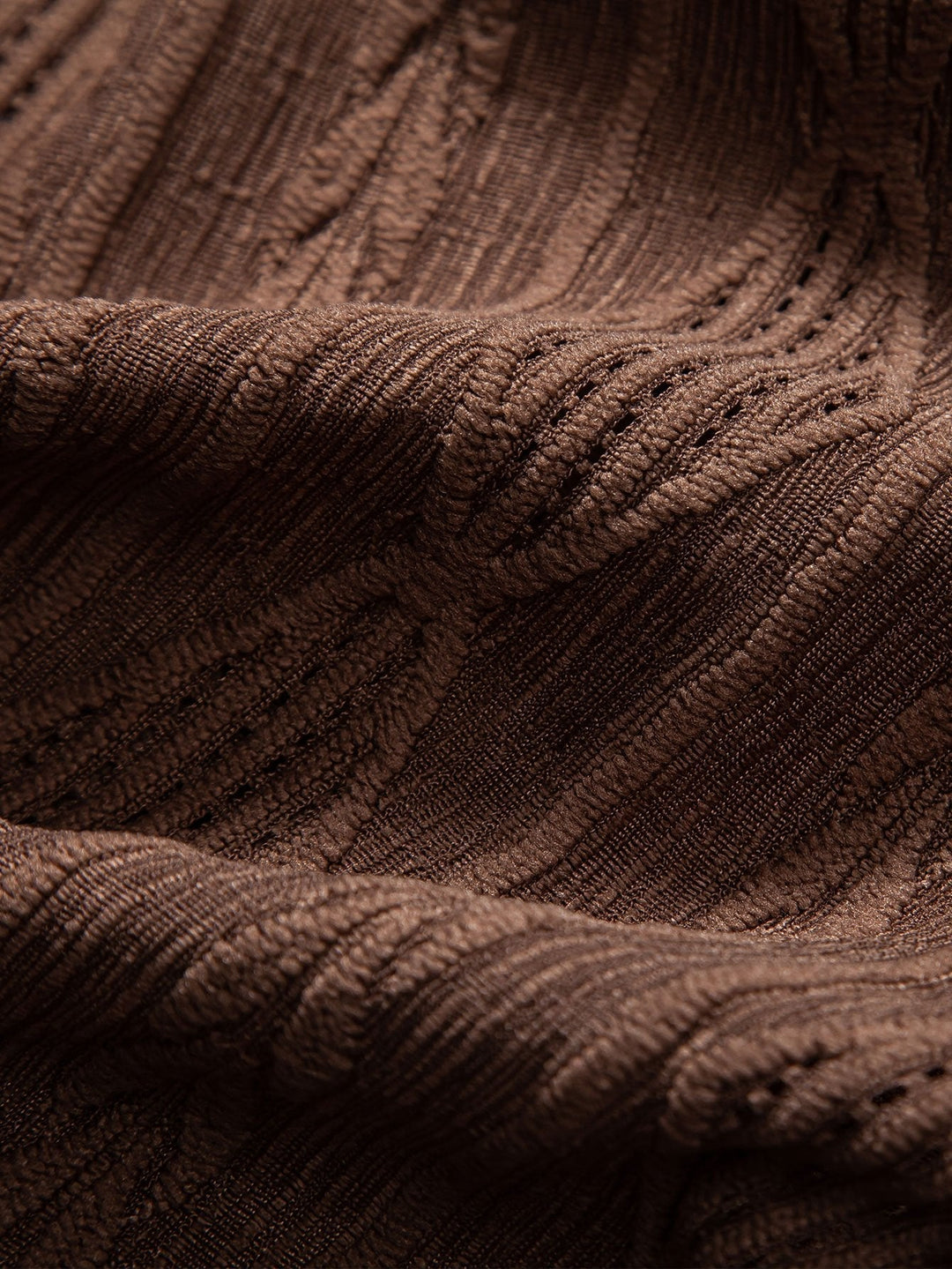 Geometrisches Jacquard Eyelet Cuban Hemd & Shorts aus Leinen-Baumwoll-Mischung