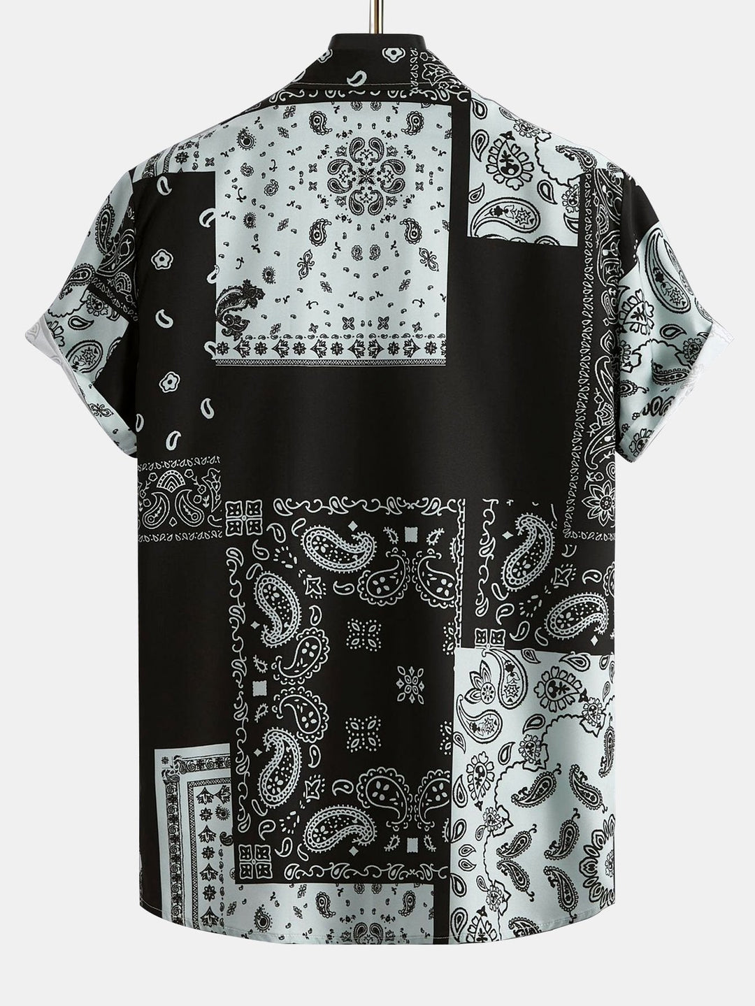 Paisley Patchwork Druck Hemd #Zufälliges Musterdesign# & Swim Shorts