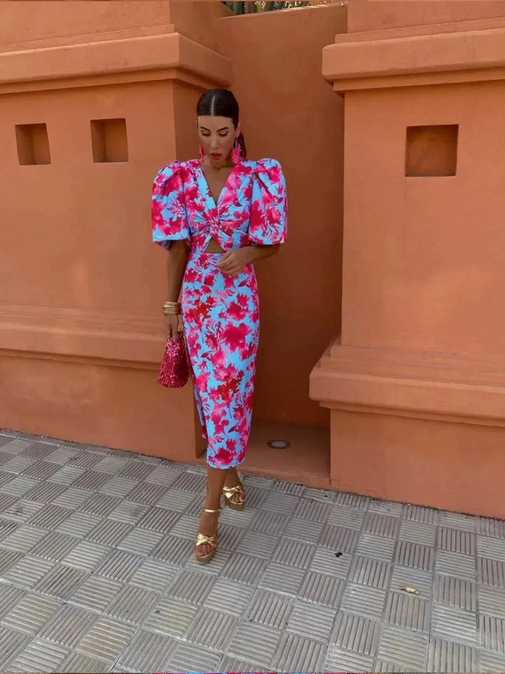 Sommerfeld | Abendkleid mit Taillendrapierung und hohem Schlitz