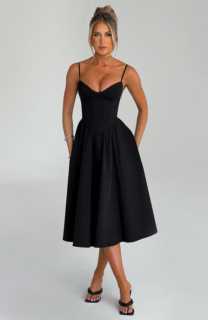 Sommerfeld | Elegantes Midi Kleid im Corset Stil