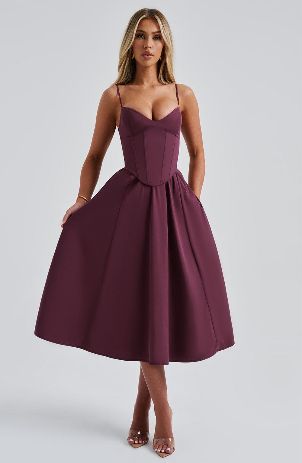 Sommerfeld | Elegantes Midi Kleid im Corset Stil