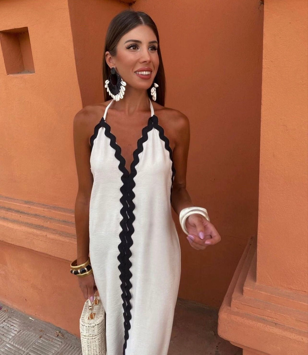 Sommerfeld | Elegantes Maxikleid mit offenem Rücken