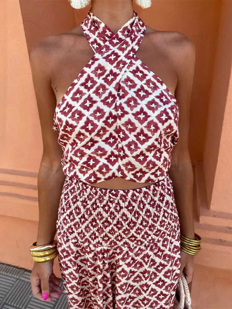 Sommerfeld | Maxikleid mit amerikanischem Ausschnitt