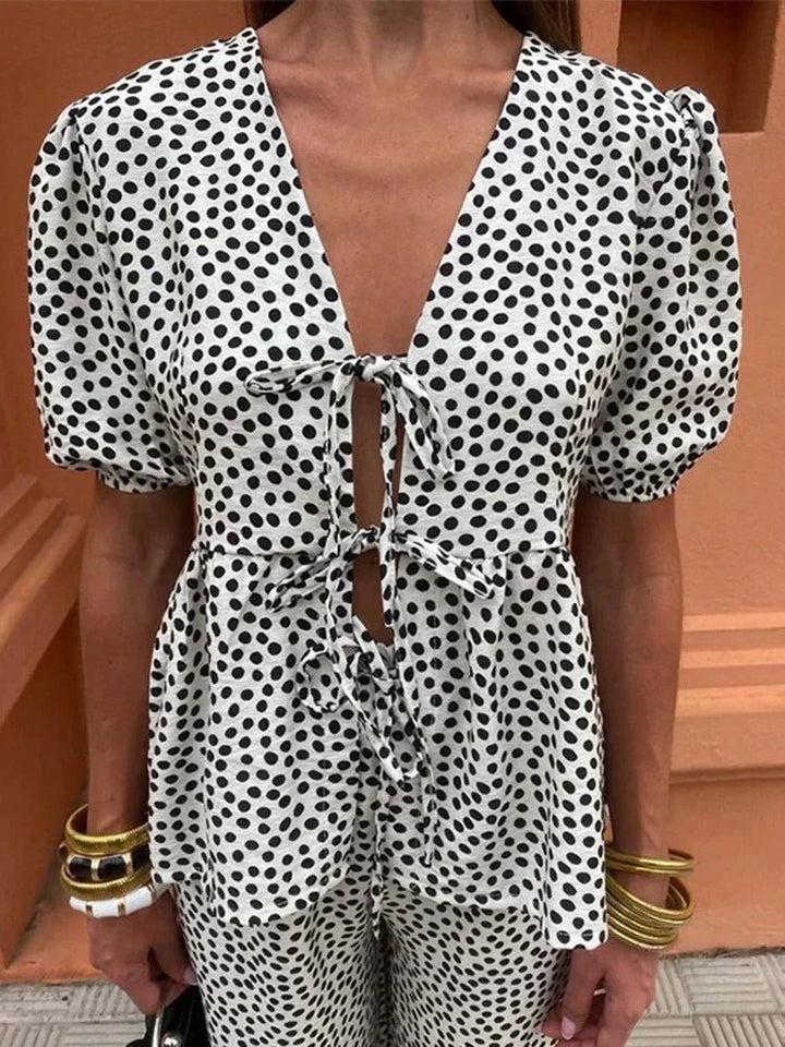 Sommerfeld | Elegantes Sommer-Set mit V-Ausschnitt