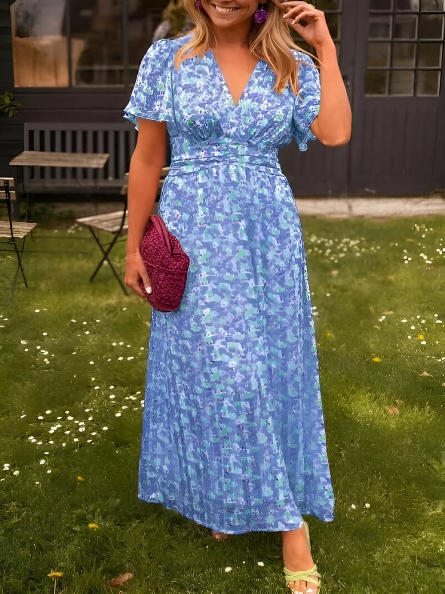 Erika™ - Stilvolles & Bequemes Blumenkleid