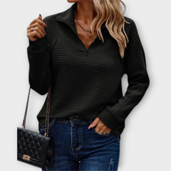 Sommerfeld | Eleganter Half-Zip Pullover für Damen (1 kaufen, 1 GRATIS dazu)