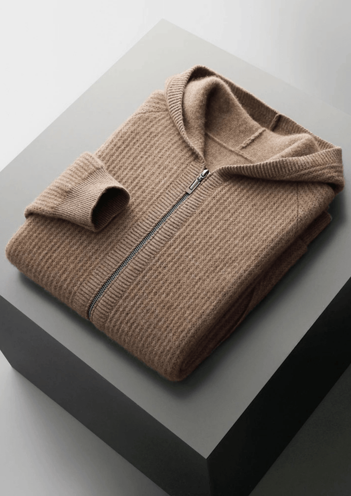 Sommerfeld | Merino Zip-Hoodie aus extra feiner Merinowolle