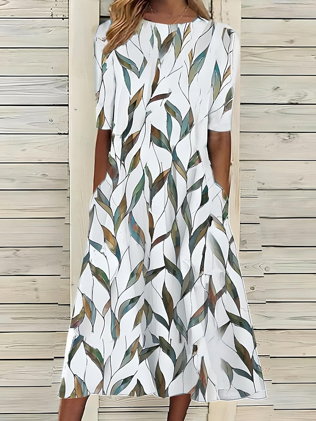 Sela™ – Sommerliches Midikleid mit elegantem Blumenprint