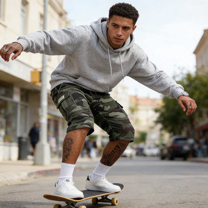 Sommerfeld | Camo-Cargoshorts für Herren (1 kaufen, 1 GRATIS dazu)