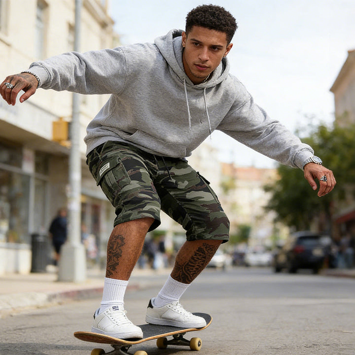 Sommerfeld | Camo-Cargoshorts für Herren (1 kaufen, 1 GRATIS dazu)