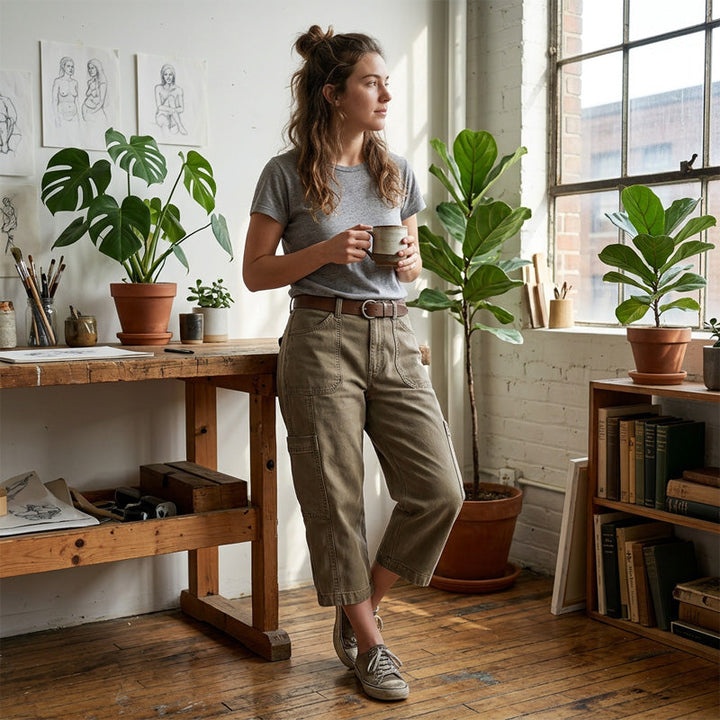 Sommerfeld | Cargo-Caprihose aus Denim (1 kaufen, 1 GRATIS dazu)