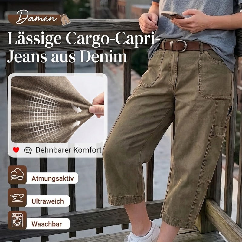 Sommerfeld | Cargo-Caprihose aus Denim (1 kaufen, 1 GRATIS dazu)