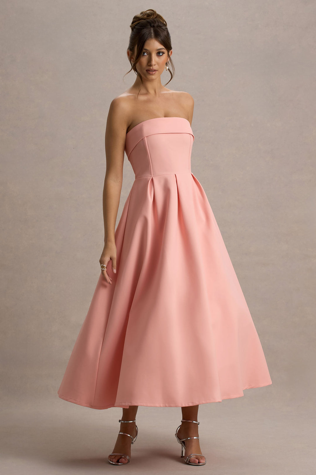 Sommerfeld | Stilvolles Midi-Kleid mit Schulterfreiem Ausschnitt