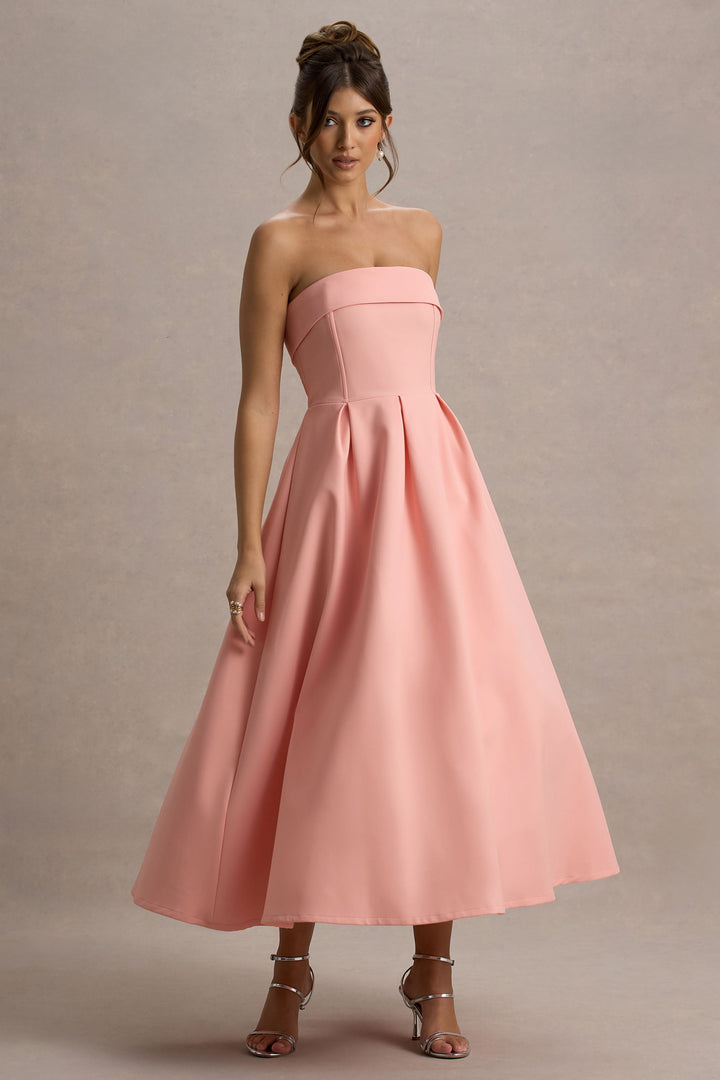 Sommerfeld | Stilvolles Midi-Kleid mit Schulterfreiem Ausschnitt